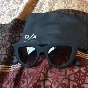 Quay Black Cat Eye Sunglasses